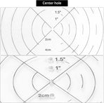 10" Round Center Finder Compass with Clear Acrylic for Precise Circle Marking on Irregular Surfaces, Crafting, Woodworking, and Carpentry Tool