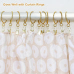 Small Curtain Clips Gold - 100 Pack Stainless Steel Curtain Hooks for Hanging Party String Lights Indoor, Art Crafts, Christmas Wedding Decoration (Light Gold)