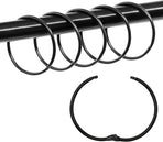 Loose Leaf Binder Book Rings -  36 Pcs 2 Inch Large Metal O Ring Binding Rings for Index Card, School Notecards, Office (Black)