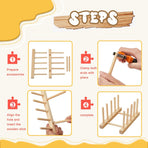 2 Pcs Wooden Puzzle Display Stand Jigsaw Holder Rack Puzzle Pot Lid Storage Organizer Shelf for Playroom Decor Craft Collection Lovers