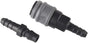 Quick Disconnect Set, Air Hose Fitting Quick Connect Coupler, 3/8" Barb Hose, Air Compressor Accessories Fitting, Industrial Type C