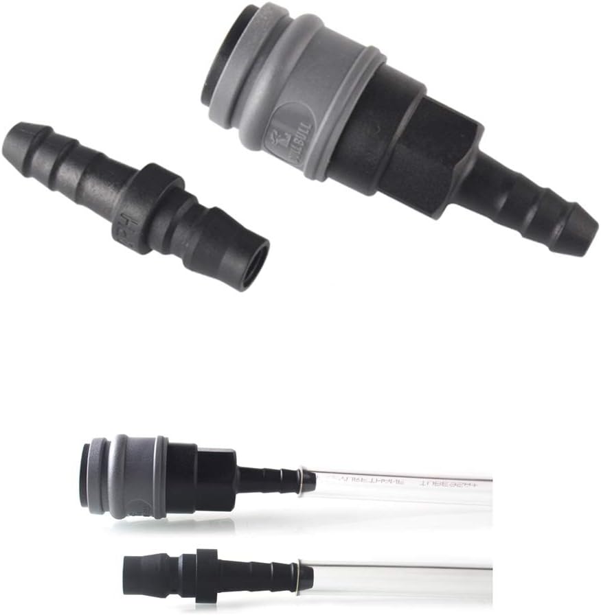 Quick Disconnect Set, Air Hose Fitting Quick Connect Coupler, 3/8" Barb Hose, Air Compressor Accessories Fitting, Industrial Type C