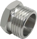 Stainless Steel 3/8 Compression Female Thread(I.D:0.512") to 3/4 Male Garden Hose Threaded(O.D:1.06") Adapter Hex Bushing(Pls check size chart!)
