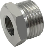 Stainless Steel 3/8 Compression Female Thread(I.D:0.512") to 3/4 Male Garden Hose Threaded(O.D:1.06") Adapter Hex Bushing(Pls check size chart!)