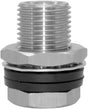 Stainless 1/8" NPT Female Bulkhead Coupler Thru-bulk Pipe Fitting (Full Female Thread)
