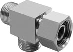 Stainless Steel 3/8 Compression Tee Fitting - 3/8" Inlet & Outlet Angle Stop