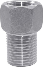 1/2" Female to 1/2" Male Extension Pipe Nipple Connector, Stainless Steel Pipe Longer Fitting Adapter 1.57" Length (40 mm)
