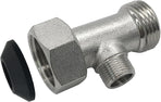 Bidet T Adapter Tee Valve for Bidet(7/8 ballcock to 7/8 ballcock to 3/8 compression threaded) 3 Way Connector Attachment for Toilet