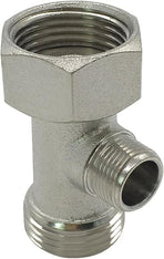 Bidet T Adapter Tee Valve for Bidet(7/8 ballcock to 7/8 ballcock to 3/8 compression threaded) 3 Way Connector Attachment for Toilet