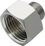 Brass Water Line Adapter 1/2" Female to 3/8" Male Reducer Hose Pipe Compression Fitting Kitchen Bathroom Faucet Supply Hose, Stop Valve Adapter, Pipe Connector With Rubber Washer(Pack of 4)