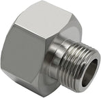 Brass Water Line Adapter 1/2" Female to 3/8" Male Reducer Hose Pipe Compression Fitting Kitchen Bathroom Faucet Supply Hose, Stop Valve Adapter, Pipe Connector With Rubber Washer(Pack of 4)