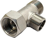 Brass Angle Stop Add-A-Tee Valve Compression Tee 3/8 Comp. Inlet by 3/8 Outlet with 1/2 Male G to 3/8 Female Comp Adapter