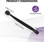2 Pack CPU 8 Pin ATX Power Extension Cable, EPS 8 PIN Male (4+4) to 8 PIN Female Power Extension Cable for Motherboard, 9 Inch