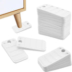 24 Pcs White Furniture Leveling Shims - Non-Slip Plastic Wedges, Adjustable Gap Fillers for Toilet, Uneven Floors, Tables, Doors, Cabinets