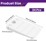 24 Pcs White Furniture Leveling Shims - Non-Slip Plastic Wedges, Adjustable Gap Fillers for Toilet, Uneven Floors, Tables, Doors, Cabinets