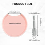 Knitting Machine Adapter, Quick Knit Machine Attachment, Knitting Machine Crank Handle Adapter with Hexagon Steel Bit (Pink)