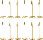 12pcs Place Card Holder Memo Holder Clip Photo Holder Table Number Holder