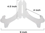 Display Stand Easel Bowl Stand for Display Large Deep Bowls, Platters and Deep Dishes Clear