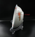 Display Stand Easel Bowl Stand for Display Large Deep Bowls, Platters and Deep Dishes Clear