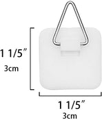 Invisible Adhesive Plate Hangers for The Wall - 1.25 Inch Vertical Plate Holders Set - 10 Pack & 20 Pack Bundle for Wall Hanging and Display