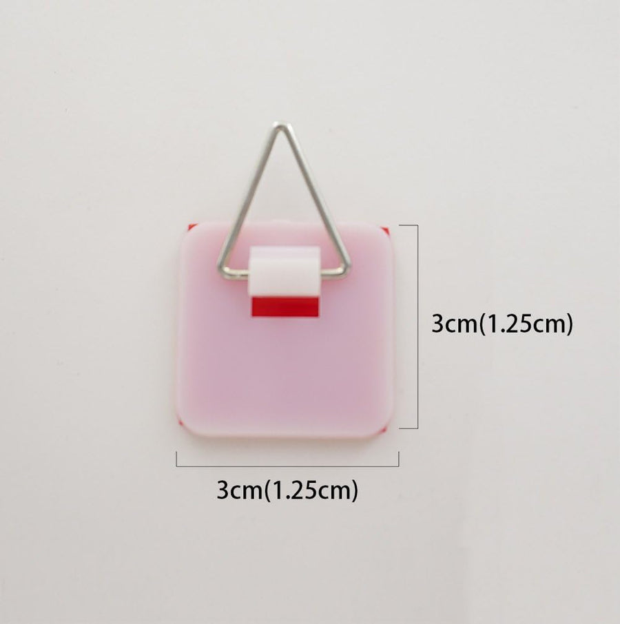 Invisible Adhesive Plate Hangers for The Wall - 1.25 Inch Vertical Plate Holders Set - 10 Pack & 20 Pack Bundle for Wall Hanging and Display