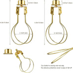 Bulb Lamp Shade Light Bulb Clip Adapter Includes Finial and Lampshade Levellers for Replacement