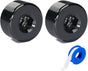 3/4 NPT Male Thread Allen Head Socket Pipe Plug Fitting Aluminum Black（2pcs）