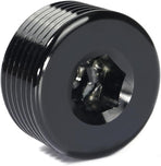 3/4 NPT Male Thread Allen Head Socket Pipe Plug Fitting Aluminum Black（2pcs）