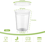 20 Sets 32 oz Plastic Deli Food Containers With Lids, Airtight Food Storage Containers, Freezer/Dishwasher/Microwave Safe, Soup Containers For Takeout Meal Prep Storage