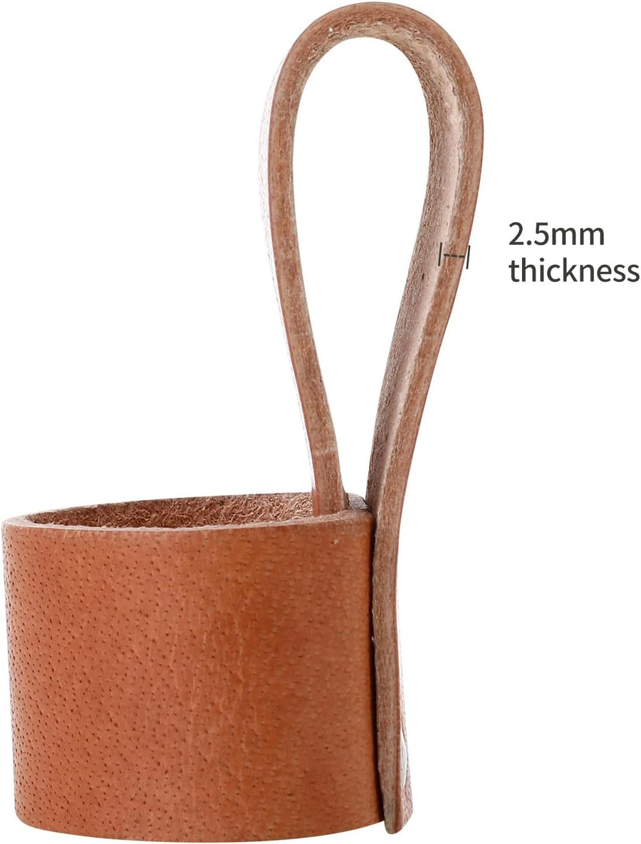 2 Pack Premium Leather Hammer Holster With Belt Loop, Multi-tool Holder, Small Hatchet Carrier, Brown