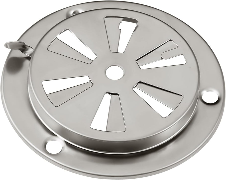 Stainless Steel BBQ Smoker Air Vent - Adjustable Grill Damper for Controlling Airflow - Replacement Parts for Grill and Smoker Vents - 1 Pack