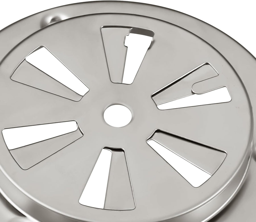 Stainless Steel BBQ Smoker Air Vent - Adjustable Grill Damper for Controlling Airflow - Replacement Parts for Grill and Smoker Vents - 1 Pack