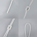 Nylon Rope - 100 Ft White Nylon String, 1/4 Inch Solid Braided Rope, Thick Washing Line for Multi-Purpose Tie Down, Clothesline, Gardening, Craft Projects