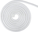 Nylon Rope - 100 Ft White Nylon String, 1/4 Inch Solid Braided Rope, Thick Washing Line for Multi-Purpose Tie Down, Clothesline, Gardening, Craft Projects