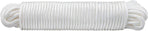 Nylon Rope - 100 Ft White Nylon String, 1/4 Inch Solid Braided Rope, Thick Washing Line for Multi-Purpose Tie Down, Clothesline, Gardening, Craft Projects