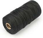 426 Feet Black Nylon Twine #36 Mason Nylon String Line, Gardening Nylon String, Durable Twisted Construction String Building Line for Climbing Plants, Gardening, Crafting