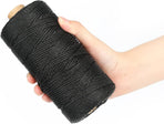 426 Feet Black Nylon Twine #36 Mason Nylon String Line, Gardening Nylon String, Durable Twisted Construction String Building Line for Climbing Plants, Gardening, Crafting