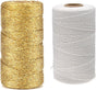 White Twine String and Gold Twine String