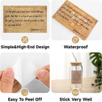 180Pcs Bible Verse Stickers - Vintage Inspirational Christian Stickers Bible Journaling Sticker Self Adhesive Religious Scripture Sticker Jesus Faith Label for Study Supply Planner(3Pcs/Each)