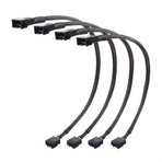 4-Pack, PWM 4 Pin Fan Extension Cable - 12 inches, PC Fan Extension Cable