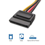3-Pack 4 Pin Molex to SATA Power Cable (SATA to Molex) - 6 Inches
