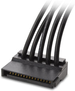 2-Pack 15 Pin SATA to 4 SATA Power Splitter Cable - 18 Inches