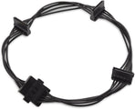 2-Pack 15 Pin SATA to 4 SATA Power Splitter Cable - 18 Inches