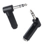 2-Pack 1/4 Right Angle TRS Adapter - 6.35mm Right Angle Adapter, 1/4 TRS Audio Connector for Professional Audio Equipment