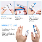Finger Splint, 3PCS Finger Support Brace Stabilizer for Straightening Arthritis Knuckle Immobilization, Blue