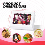 8PCS White Bakery Boxes with Window, 8x6x2.5 Inch Gift-Ready Pastry Box for Chocolate Strawberries, Macarons, Donuts, Truffles, Ores, Cookies, Donuts, Perfect for Different Holiday Celebrate