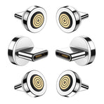Magnetic Charging Tips 7pin Series (USB-C Tips) 6pcs,Magnetic Type-C Tips,Just 3.0A&7Pin Data Charger Tips Without USB Cable