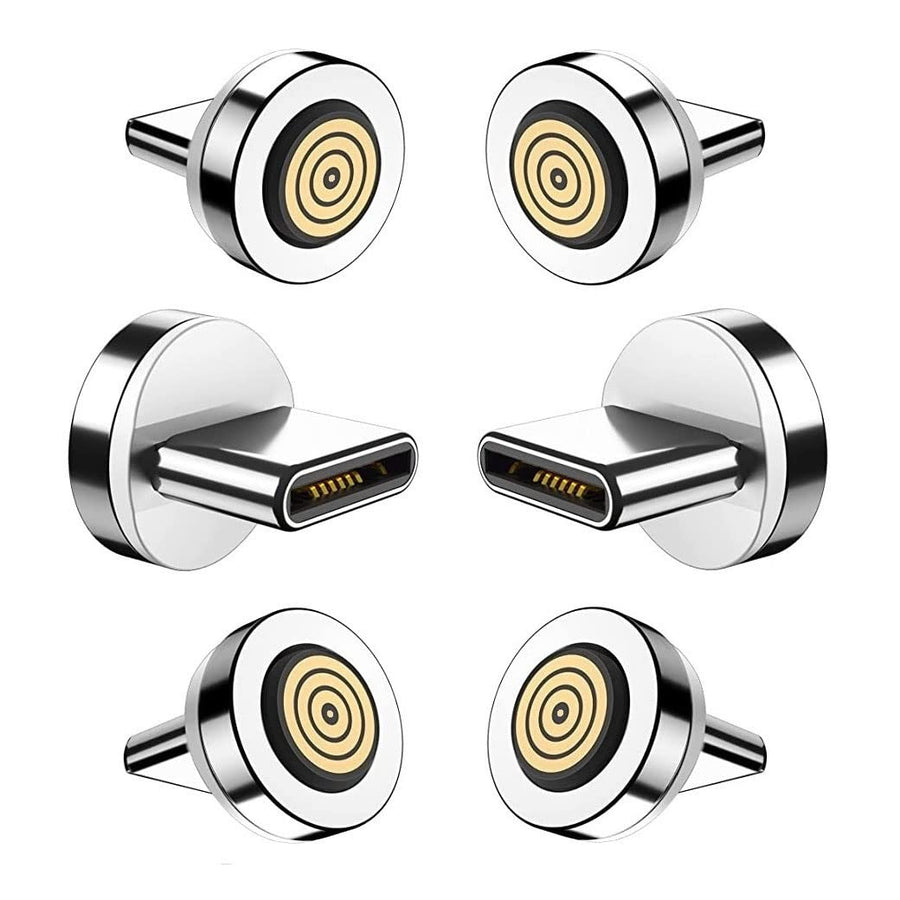 Magnetic Charging Tips 7pin Series (USB-C Tips) 6pcs,Magnetic Type-C Tips,Just 3.0A&7Pin Data Charger Tips Without USB Cable