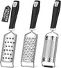 Cheese Grater,  3 Packs Stainless Steel Lemon Zester Grater with Silicone Handle for Cheese, Chocolate, Spices, and More
