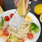 Cheese Grater,  3 Packs Stainless Steel Lemon Zester Grater with Silicone Handle for Cheese, Chocolate, Spices, and More